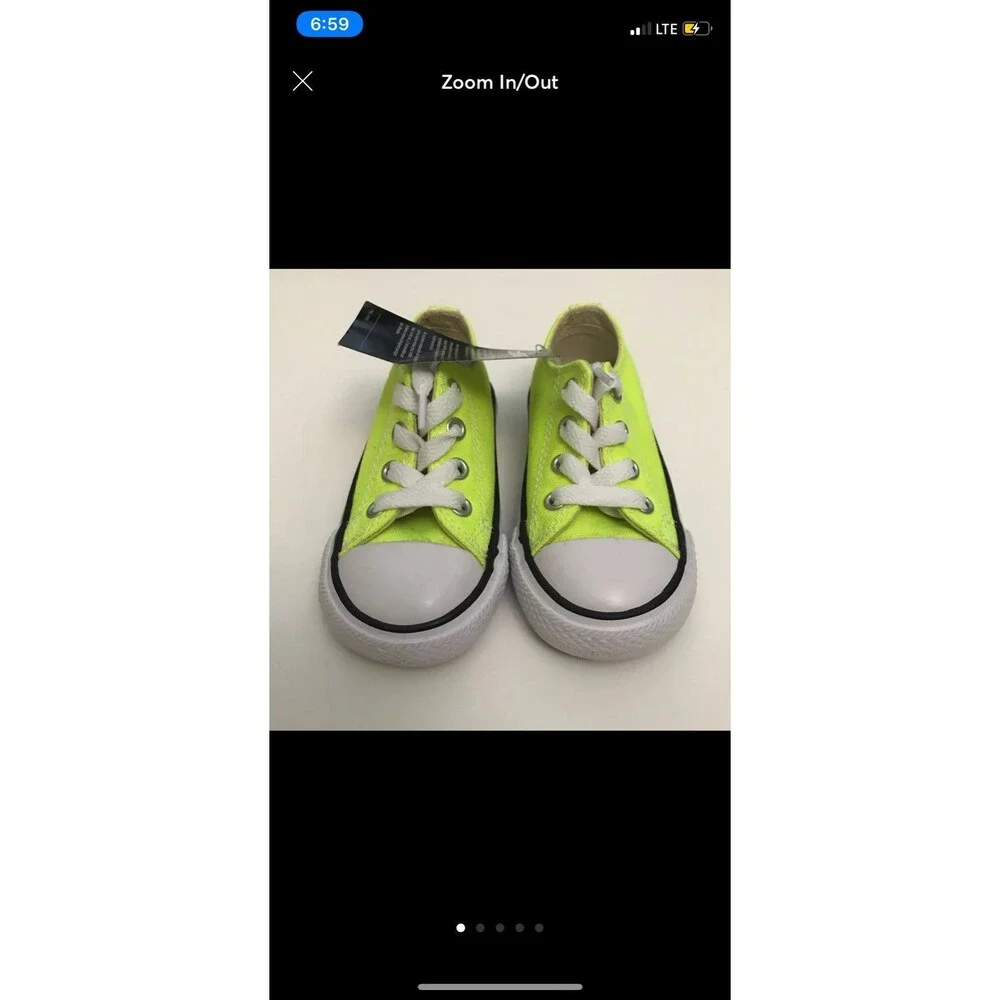 Neon Toddler Converse Sz 7